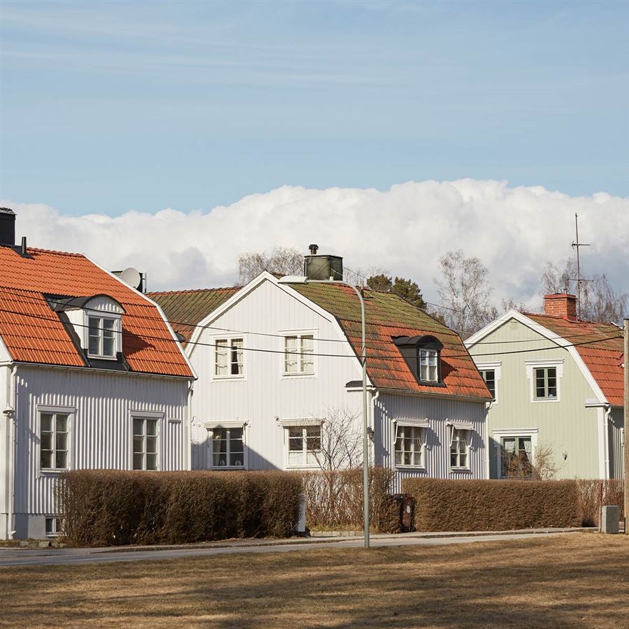 Rekke med hus