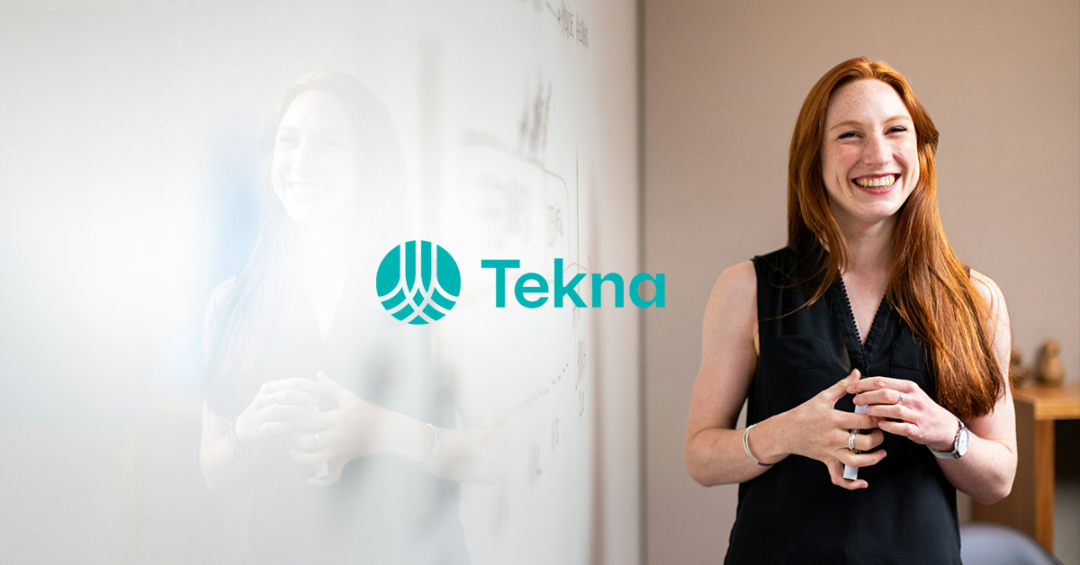 Tekna logo med en teknolog